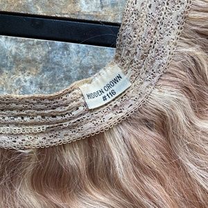 Halo hidden crown hair extensions #116 blonde